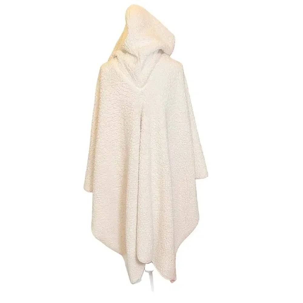 My PetPoncho Hooded Wearable Blanket Horse and Heart Print reversible